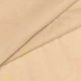 Ellis Stacey Solid Color Window 1.5" Rod Pocket High Quality Fabric Tailored Tier Pair Almond