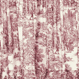 Ellis Curtain Victoria Park Toile Room Darkening Window Rod Pocket Pair Set With 2 Tiers - 2-Piece - 68x24"