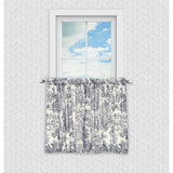 Ellis Curtain Victoria Park Toile Room Darkening Window Rod Pocket Pair Set With 2 Tiers - 2-Piece - 68x24"
