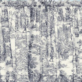 Ellis Curtain Victoria Park Toile Design Printed Room Darkening 2-Piece Window Rod Pocket Pair
