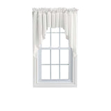 Ellis Stacey 3" Rod Pocket High Quality Fabric Solid Color Window Lined Swag Set Ice Cream