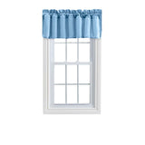 Ellis Stacey 3" Rod Pocket High Quality Fabric Solid Color Window Lined Swag Set Filler Valance 42"x13" Slate