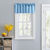 Ellis Stacey 3" Rod Pocket High Quality Fabric Solid Color Window Lined Swag Set Filler Valance 42"x13" Slate