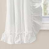 Ellis Curtain 70% Polyester 30% Cotton Stacey Ruffled Prscilla Curtain Panel Pairs With Tiebacks Ice Cream
