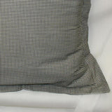 Ellis Curtain Logan Check High Quality Fabric Perfect Decorative Reversable Toile Print Toss Pillow - 17x17", Black