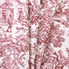 Ellis Curtain 100% Cotton Victoria Park Toile Tie Up Window Valance Includes 2 looped Ties 60