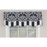 Ozbourne Glory 3in Rod Pocket Layered Window Valance 50in x 16in by RLF Home