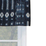 RLF Home Binary Tailored Window Treatment Valance 3" Rod Pocket 50" x 14" Navy Blue