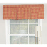RLF Home Le Fleur Pleated  100% Cotton with Fully Lined 3" Rod Pocket Valnance for Windows 42" x 15" Coral