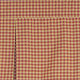 RLF Home Le Fleur Pleated  100% Cotton with Fully Lined 3" Rod Pocket Valnance for Windows 42" x 15" Coral