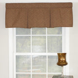 RLF Home Trellis Pleated  100% Cotton with Fully Lined 3" Rod Pocket Valnance for Windows 42" x 15" Woodland