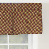 RLF Home Trellis Pleated  100% Cotton with Fully Lined 3" Rod Pocket Valnance for Windows 42" x 15" Woodland