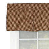 RLF Home Trellis Pleated  100% Cotton with Fully Lined 3" Rod Pocket Valnance for Windows 42" x 15" Woodland