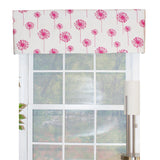 RLF Home Lily PaoTailored 100% Cotton with Fully Lined 3" Rod Pocket Valnance for Windows 50" x 14" Salmon