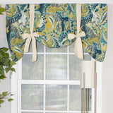 RLF Home Eccentric Tailored 100% Cotton with Fully Lined 3" Rod Pocket Valnance for Windows 50" x 20"