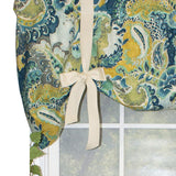 RLF Home Eccentric Tailored 100% Cotton with Fully Lined 3" Rod Pocket Valnance for Windows 50" x 20"