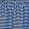 RLF Home Serpentine Tailored 100% Cotton with Fully Lined 3" Rod Pocket Valnance for Windows 50" x 14" Sky