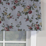 RLF Home Flower Grid Tailored 100% Cotton with Fully Lined 3" Rod Pocket Valnance for Windows 50" x 14" Chetwode