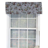 RLF Home Flower Grid Tailored 100% Cotton with Fully Lined 3" Rod Pocket Valnance for Windows 50" x 14" Chetwode
