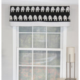 RLF Home Ele Banded 100% Cotton with Fully Lined 3" Rod Pocket Valnance for Windows 50" x 15"