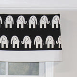 RLF Home Ele Banded 100% Cotton with Fully Lined 3" Rod Pocket Valnance for Windows 50" x 15"