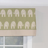 RLF Home Ele Banded 100% Cotton with Fully Lined 3" Rod Pocket Valnance for Windows 50" x 15"