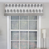 RLF Home Ele Banded 100% Cotton with Fully Lined 3" Rod Pocket Valnance for Windows 50" x 15"
