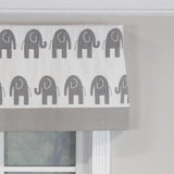 RLF Home Ele Banded 100% Cotton with Fully Lined 3" Rod Pocket Valnance for Windows 50" x 15"