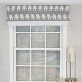 RLF Home Ele Banded 100% Cotton with Fully Lined 3" Rod Pocket Valnance for Windows 50" x 15"
