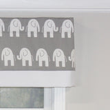 RLF Home Ele Banded 100% Cotton with Fully Lined 3" Rod Pocket Valnance for Windows 50" x 15"
