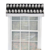 RLF Home Ele Banded 100% Cotton with Fully Lined 3" Rod Pocket Valnance for Windows 50" x 15"