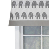 RLF Home Ele Banded 100% Cotton with Fully Lined 3" Rod Pocket Valnance for Windows 50" x 15"