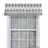 RLF Home Ele Banded 100% Cotton with Fully Lined 3" Rod Pocket Valnance for Windows 50" x 15"