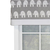 RLF Home Ele Banded 100% Cotton with Fully Lined 3" Rod Pocket Valnance for Windows 50" x 15"