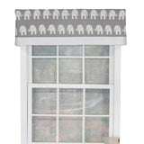 RLF Home Ele Banded 100% Cotton with Fully Lined 3" Rod Pocket Valnance for Windows 50" x 15"