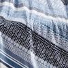 Plazatex Anissa with Sherpa Plush Decorative All Season Plum Throw Blanket 50" x 60" Blue