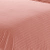 Plazatex Dobby Stripe Luxurious Ultra Soft Moisture Wicking Solid Color 6 Pieces Sheet Set Blush