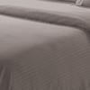 Plazatex Dobby Stripe Luxurious Ultra Soft Moisture Wicking Solid Color 6 Pieces Sheet Set Charcoal