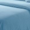 Plazatex Dobby Stripe Luxurious Ultra Soft Moisture Wicking Solid Color 6 Pieces Sheet Set Blue