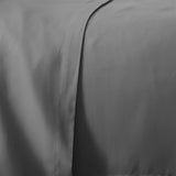 Plazatex Luxurious Ultra Soft 100% Cotton Moisture Wicking Solid Color Sheet Set Silver Gray