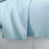Plazatex Luxurious Ultra Soft 100% Cotton Moisture Wicking Solid Color Sheet Set Blue