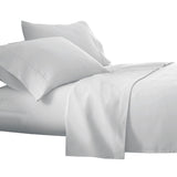 Plazatex Luxurious Ultra Soft 100% Cotton Moisture Wicking Solid Color Sheet Set White