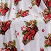 Plazatex Rustic Truck plush Decorative Christmas Machine Washable Throw 50" X 60" Red
