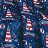 Plazatex Lighthouse plush Decorative Machine Washable Throw 50" X 60" Blue