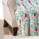 Plazatex Cardinal plush Decorative Machine Washable Throw 50" x 60" White