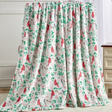 Plazatex Cardinal plush Decorative Machine Washable Throw 50" x 60" White