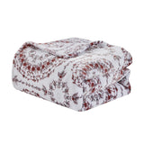 Plazatex Luxurious Ultra Soft Lightweight Yesenia Printed Bed Blanket Floral