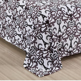 Plazatex Luxurious Ultra Soft Lightweight Chantal Printed Blanket White