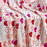 Plazatex Isabella All Season Micro Plush Decorative Valentine Throw Blanket 50" X 60" Pink