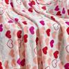 Plazatex Isabella All Season Micro Plush Decorative Valentine Throw Blanket 50" X 60" Pink